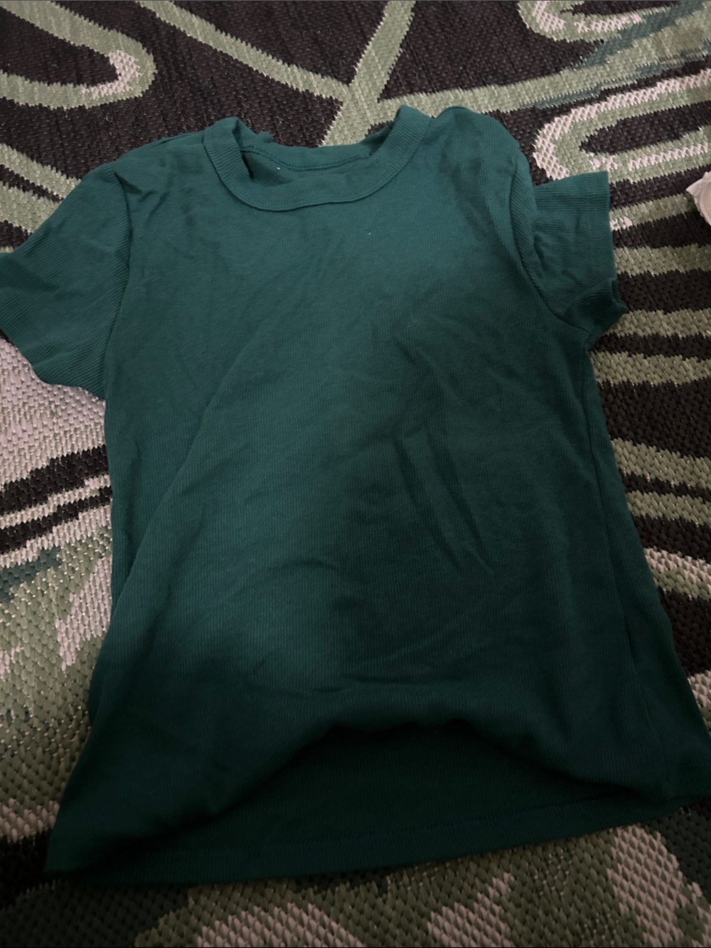 Girls Short Sleeve T-Shirt in Dark Green